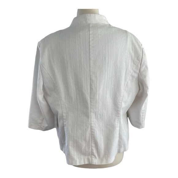 ROZ & Ali White Women’s 3/4 Sleeves Jacket Size 2X - Picture 3 of 10